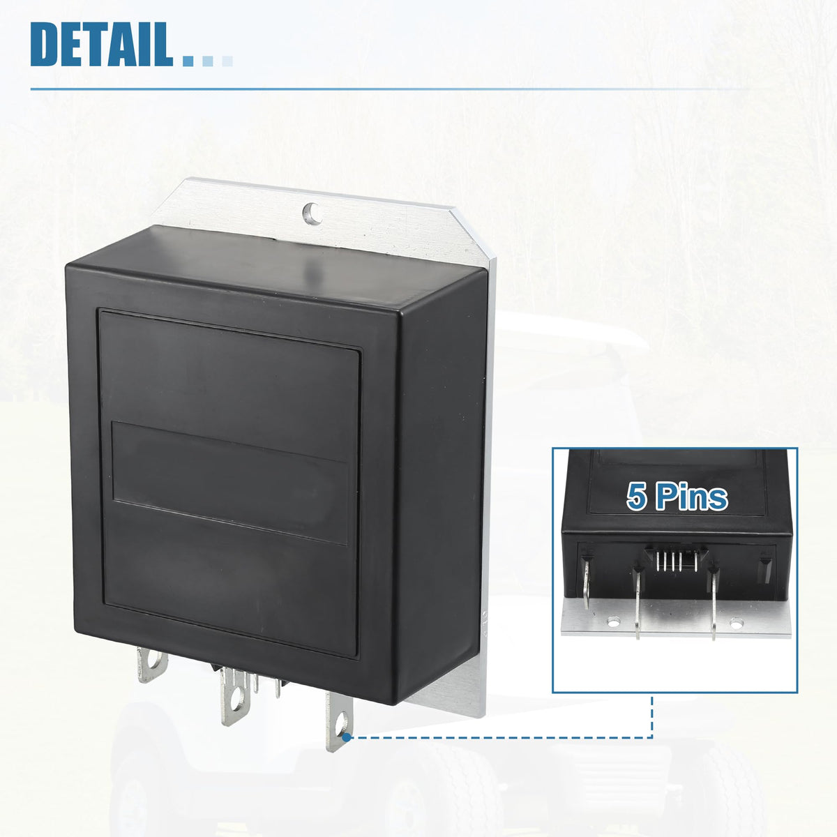 X AUTOHAUX golf cart controller back view suggests durable build for rugged environments.
