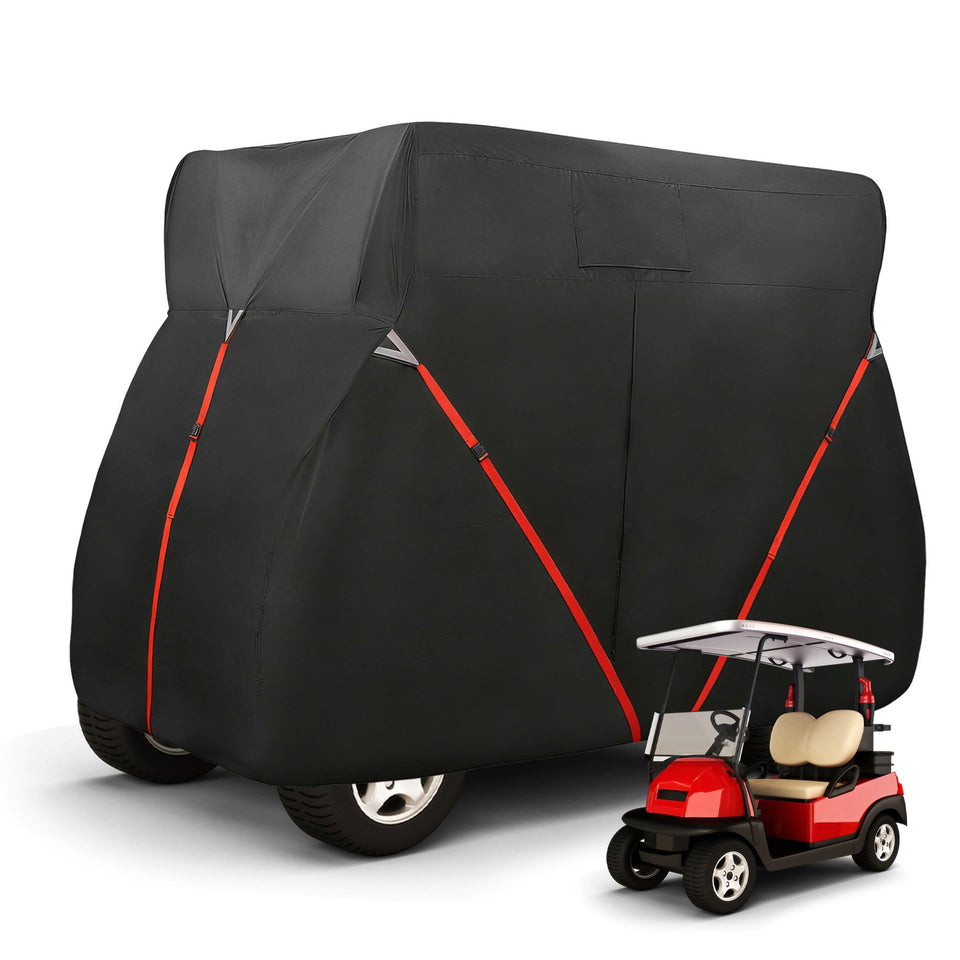 X AUTOHAUX golf cart cover for 2-seat front view shields from sun and rain