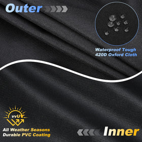 X AUTOHAUX golf cart cover wind straps reinforce snug fit against gusts.