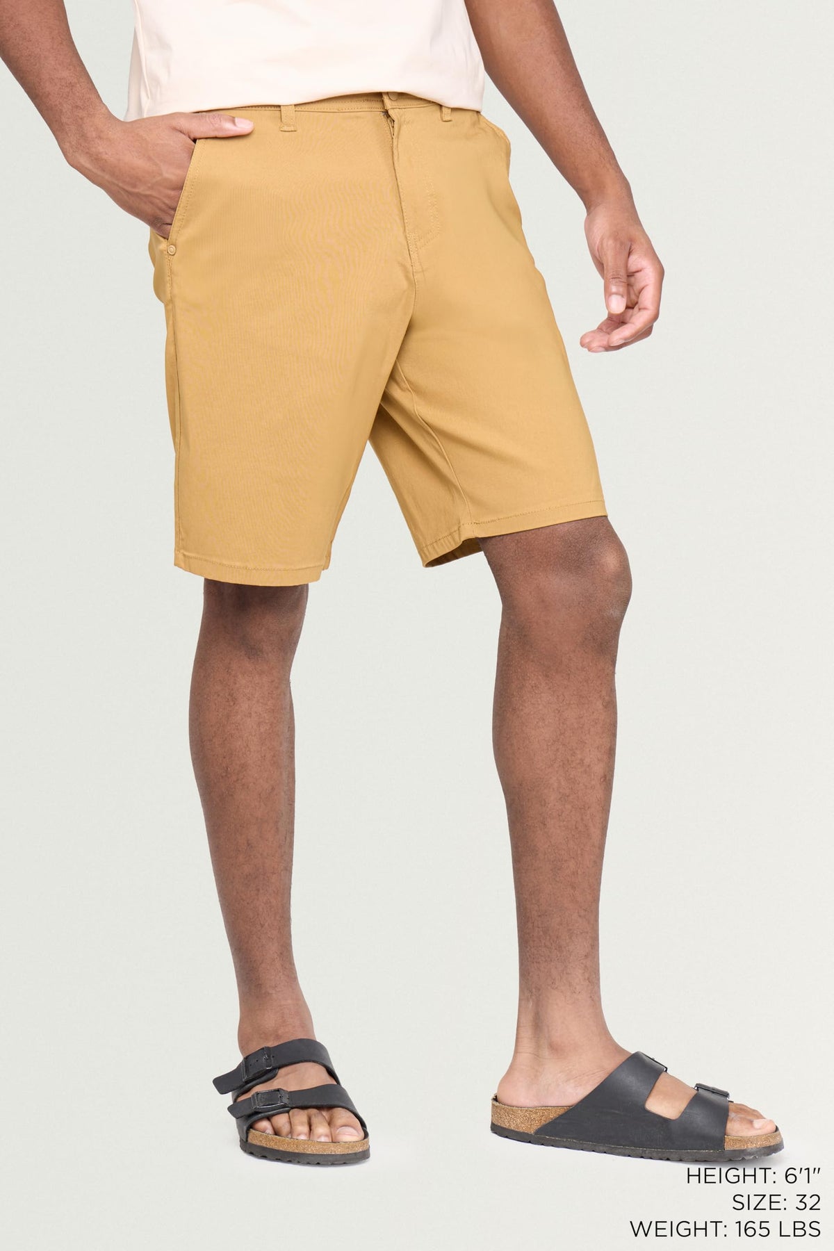 X RAY waistline closeup on Dijon shorts showing secure waistband design