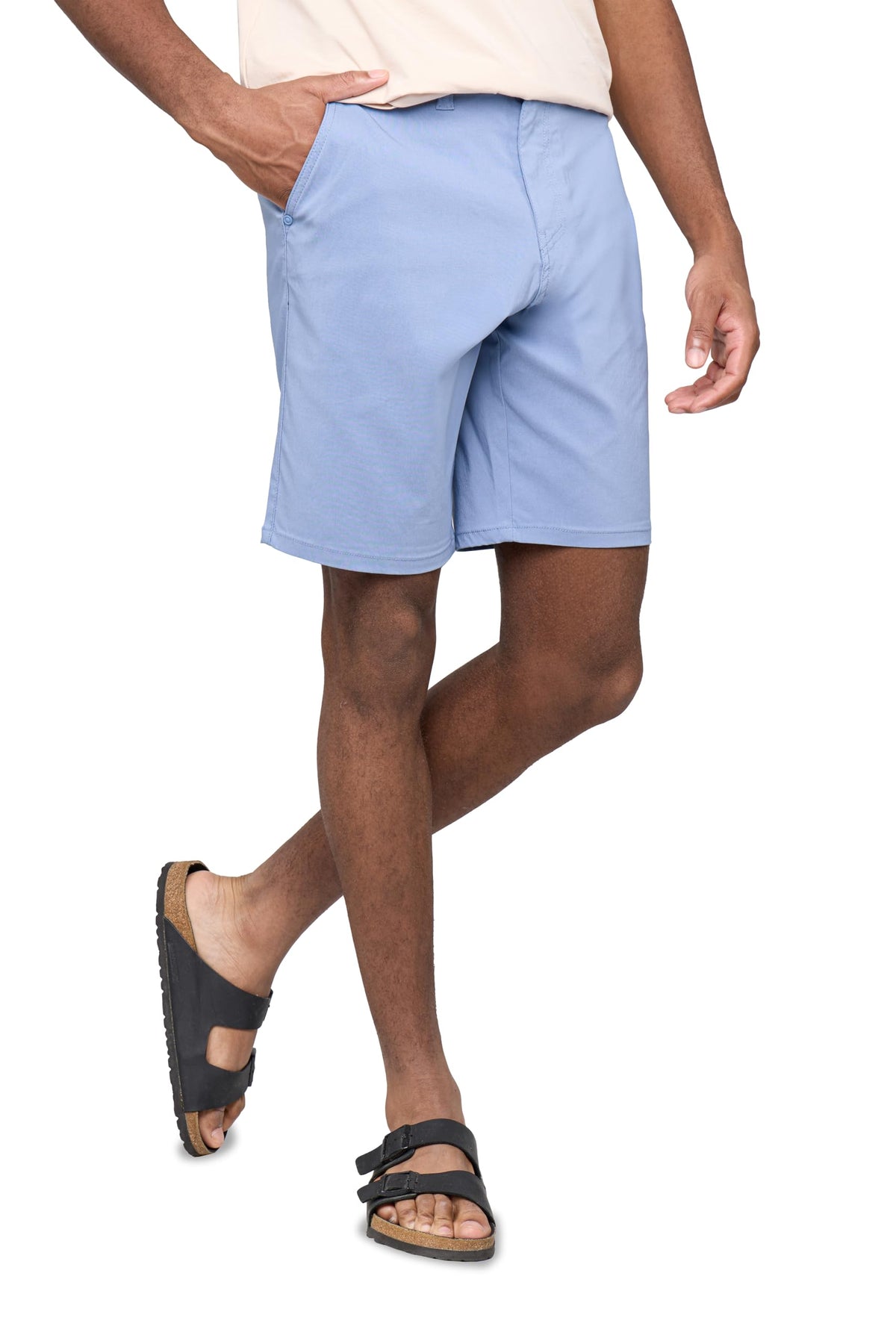 X RAY Mens 10-Inch Golf Shorts nylon fabric texture with quick-dry performance