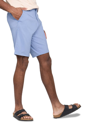 X RAY Mens 10-Inch Golf Shorts waistband closure for secure fit during activities