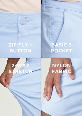 X RAY nylon blend offers breathable comfort and easy movement