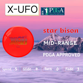 X-UFO color-coded discs enable quick identification during rounds.