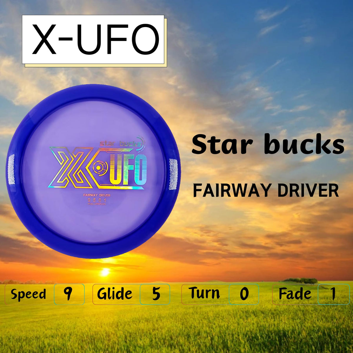 X-UFO Disc Golf Set durable plastic withstands outdoor play.