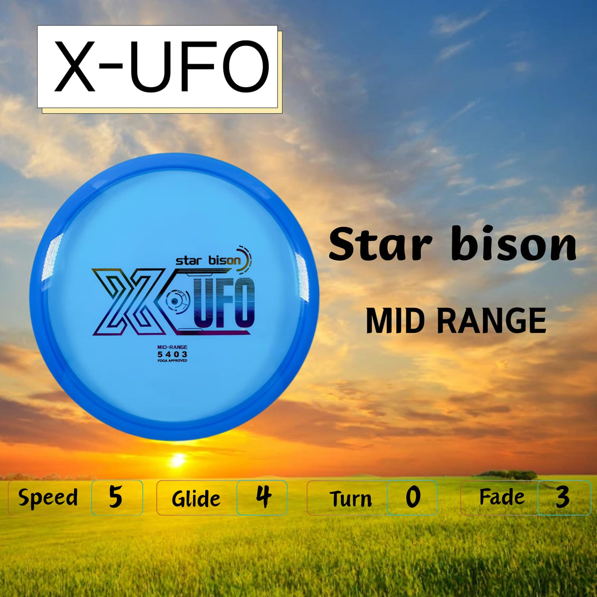 X-UFO Disc Golf Set ergonomic grip supports better throwing control.