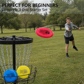 X-UFO Disc Golf Set family outings and casual play on weekends.