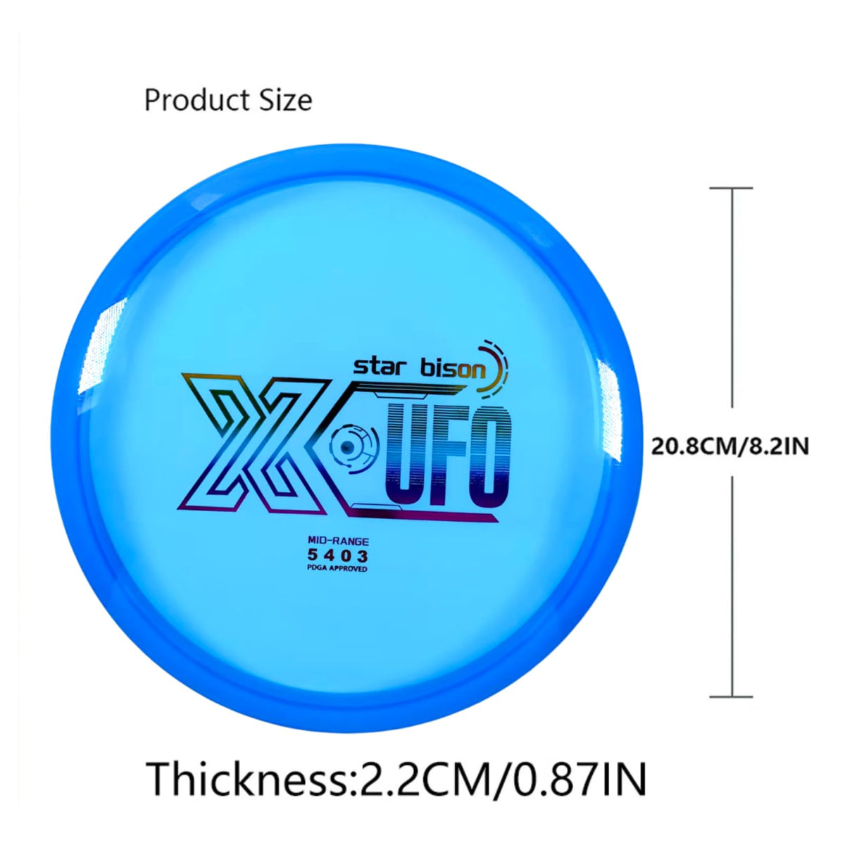 X-UFO Disc Golf Set midrange designed for versatile mid-flight control.