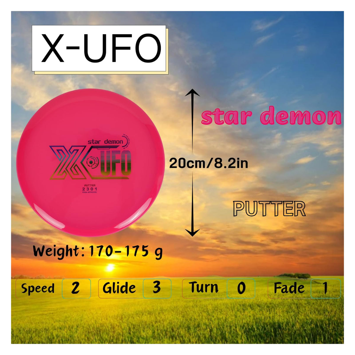 X-UFO Disc Golf Set mini discs for practice and grip confidence