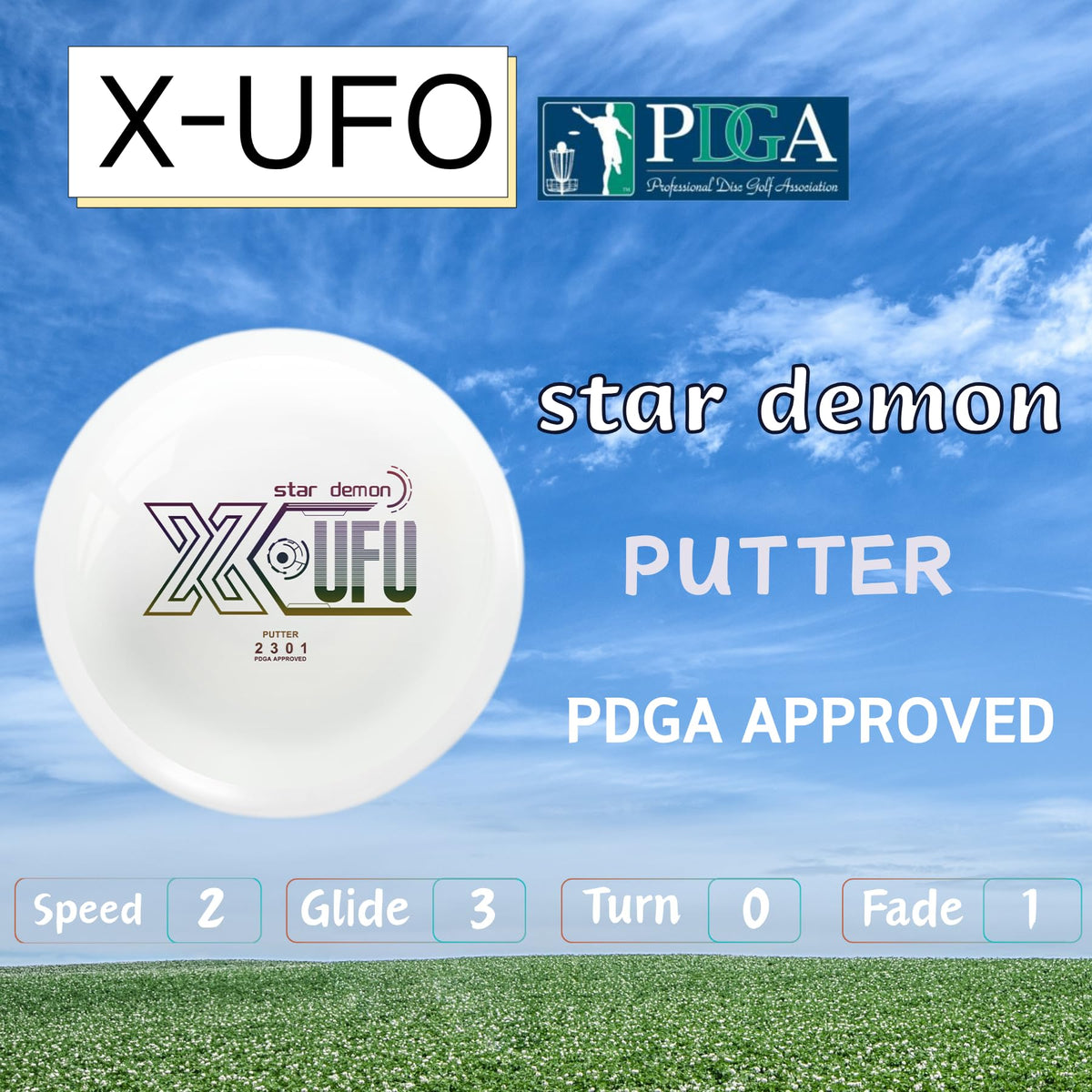 X-UFO PDGA-approved discs for tournament-ready practice and competition.