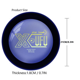 X-UFO disc golf starter set driver 1 — long, accurate flight for open fairways.