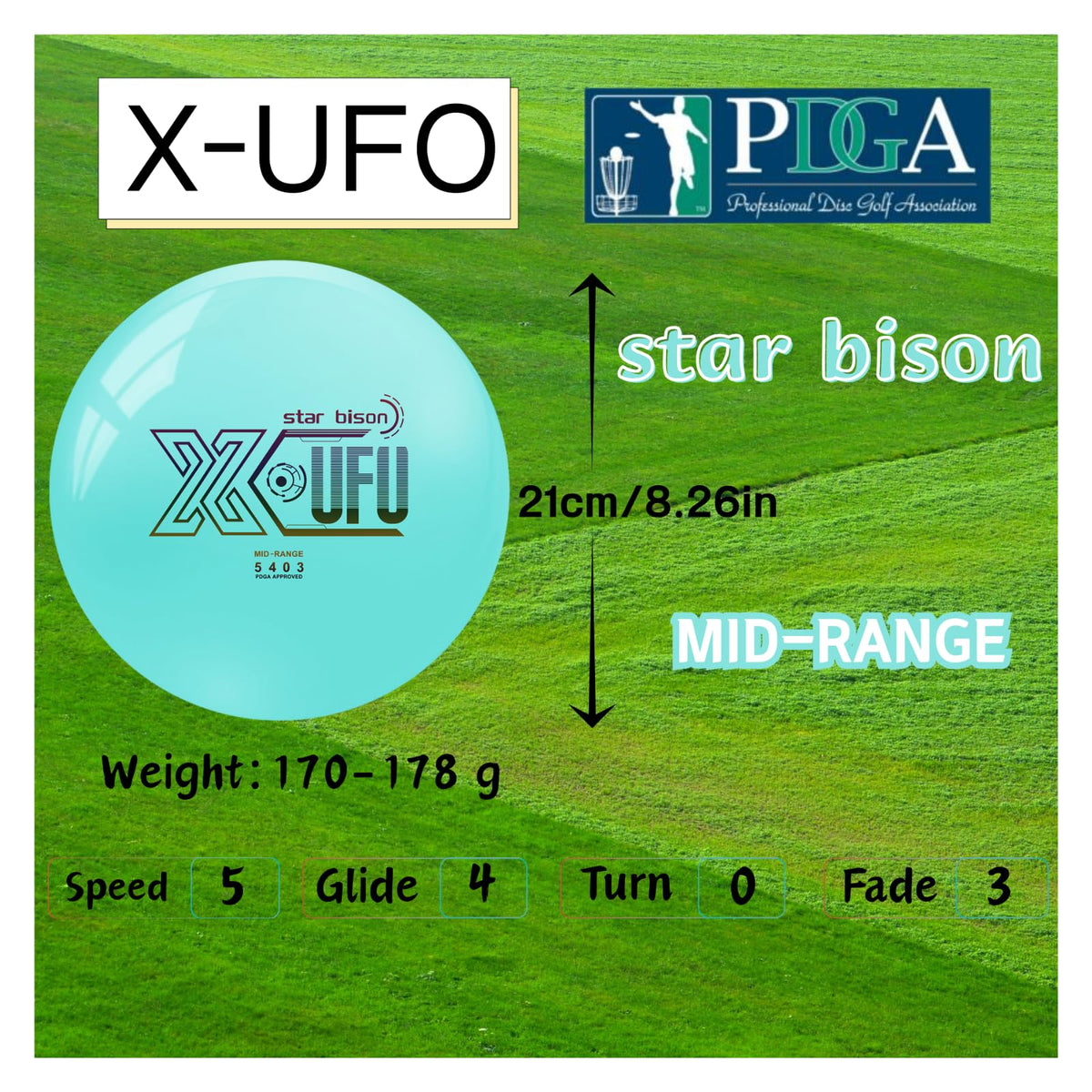 X-UFO driver in flight demonstrating stable glide and fade.