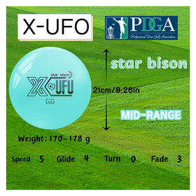X-UFO driver in flight demonstrating stable glide and fade.