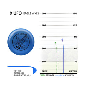 X-UFO driver disc soaring straight, sturdy for backyard or park play
