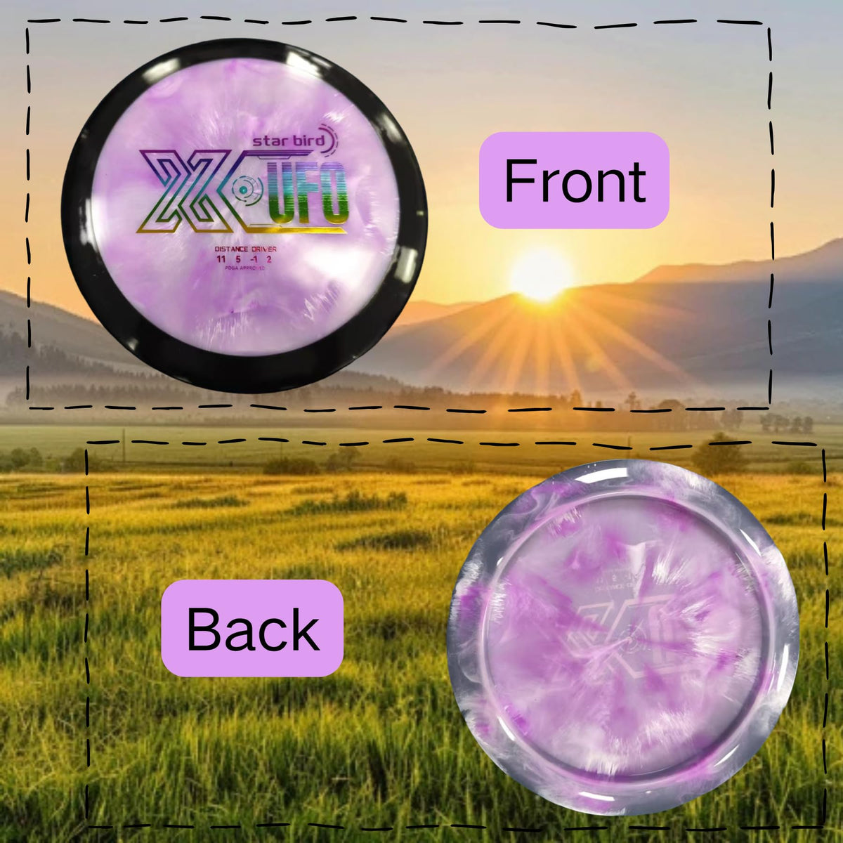 X-UFO Star Bird Disc wind-stability aids reliable throws in gusty conditions