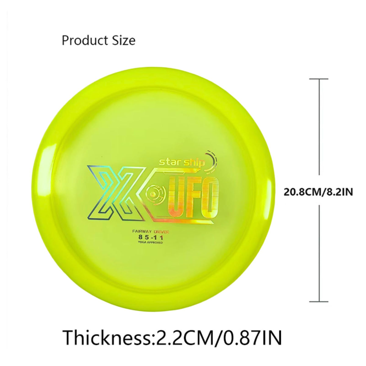 X-UFO Star Demon 2 putter, precise grip for controlled throws