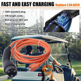 XDFDRF ICON golf cart compatibility cord highlights versatile charging options.