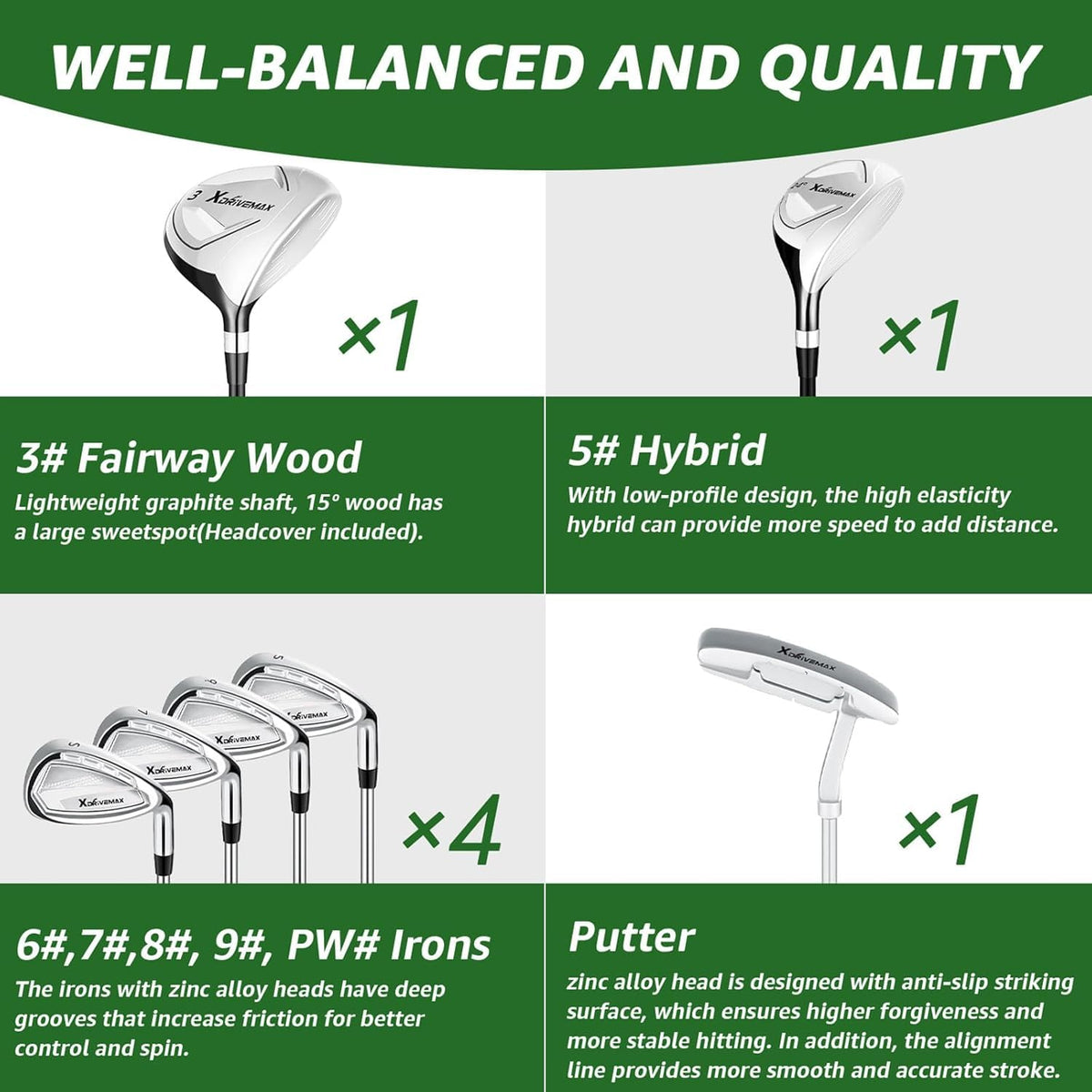 XDriveMax 4-hybrid image highlighting versatile play from rough to fairway