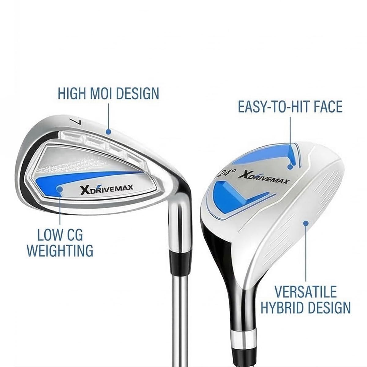 XDriveMax mallet putter with alignment aids for square faces and smooth rolls.