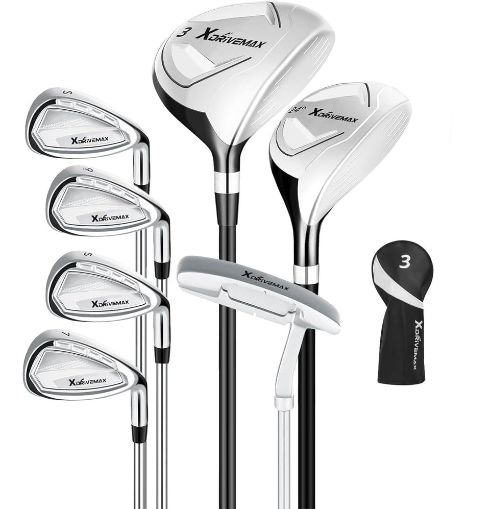 XDriveMax 3-wood on tee promotes easy high launch and forgiveness.