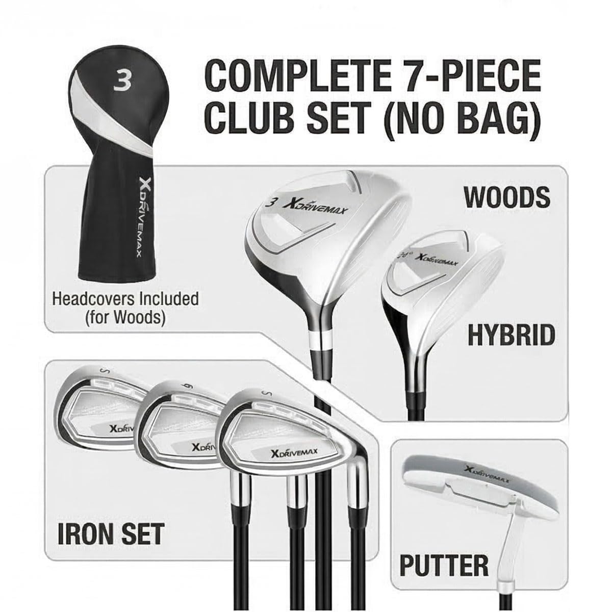 XDriveMax 9-iron with perimeter weighting for consistent approaches