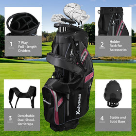 XDriveMax rain cover-ready bag keeps gear dry on course