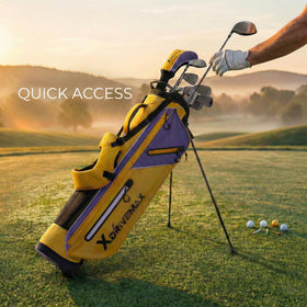 XDriveMax golf stand bag 4-way divider for tidy club organization