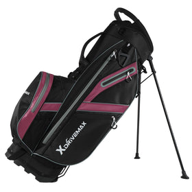 XDriveMax golf stand bag with 8-way top dividers for organized clubs