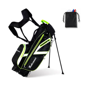 XDriveMax golf stand bag with 8-way top dividers for easy club access.