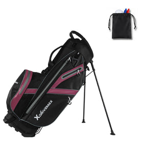 XDriveMax golf stand bag with 8-way top dividers for organized clubs.