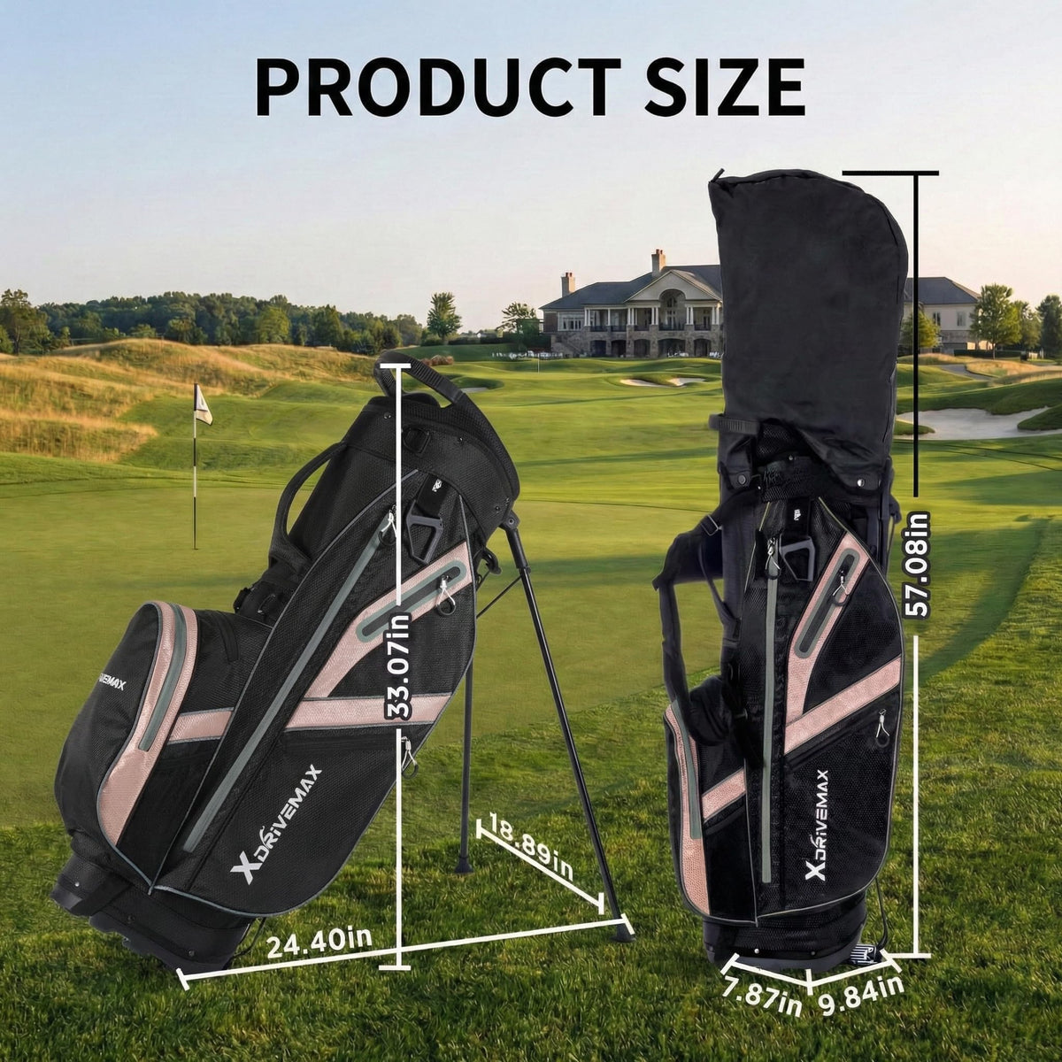 XDriveMax accessory pack adds balls, tees, markers for quick setup.