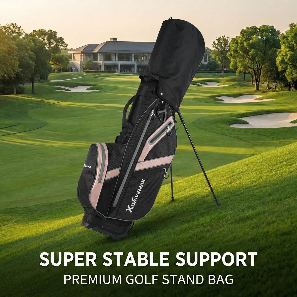 XDriveMax dual-strap design eases carrying during long rounds.