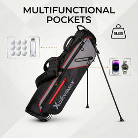 XDriveMax golf stand bag modern color accents for a refined look on the tee