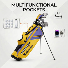 XDriveMax golf stand bag modern design with color accents