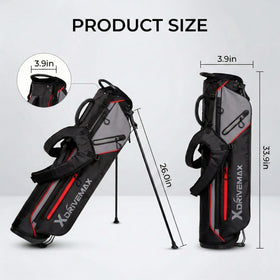 XDriveMax golf stand bag compact pockets provide quick access to essentials