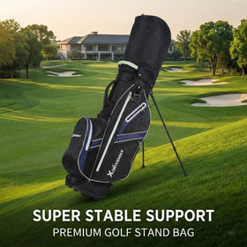 XDriveMax golf stand bag rain cover protects clubs in wet weather.