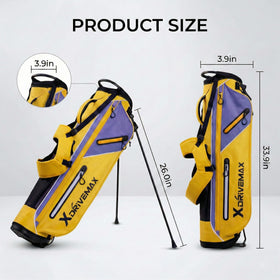 XDriveMax golf stand bag refined storage keeps essentials accessible