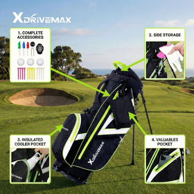 XDriveMax protective side panels shield clubs from bumps.