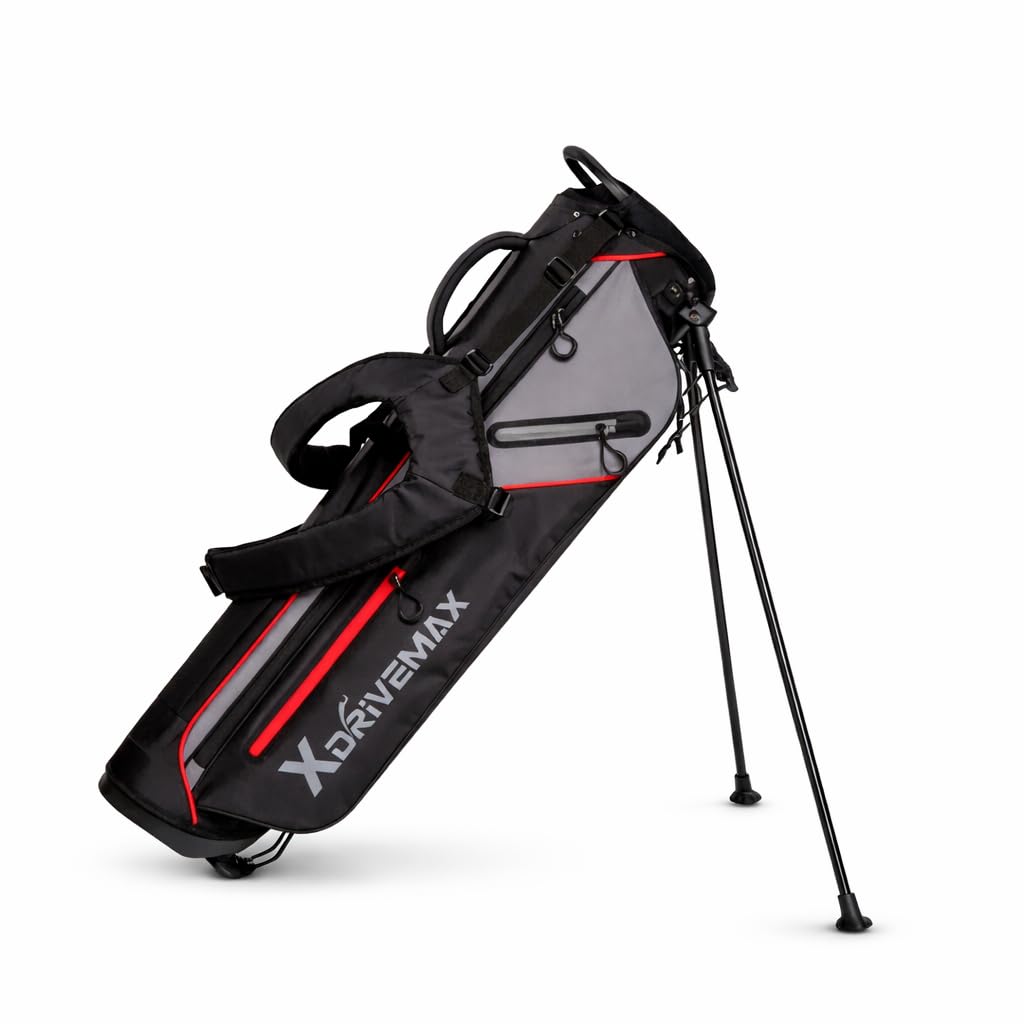 XDriveMax golf stand bag ultra-lightweight for easy carry on walking rounds