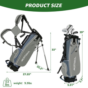 Anti-slip grips on XDriveMax junior clubs help maintain control during practice