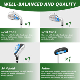 XDriveMax pink five-pound hybrid club for forgiving launch