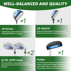 XDriveMax 5# hybrid with protective head cover for travel and durability.