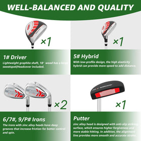 XDriveMax kids golf hybrid offering balanced distance and control for juniors