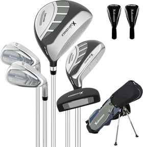 XDriveMax kids golf set with stand bag ready for practice and travel