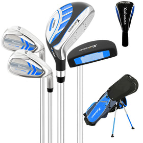 XDriveMax kids golf set in stand bag for easy transport to practice.