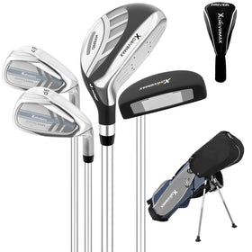 XDriveMax kids golf set with stand bag, easy transport for junior players.