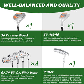 XDriveMax 4-hybrid and 3-wood highlight quick ball flight for easier tee shots.