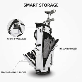 XDriveMax velvet-lined pocket protecting valuables during rounds