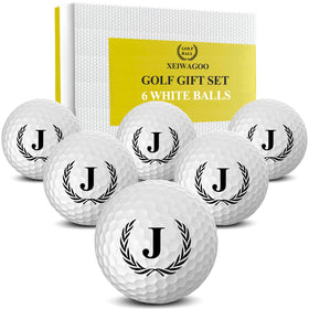 Xeiwagoo golf balls with initials on the course for quick identification