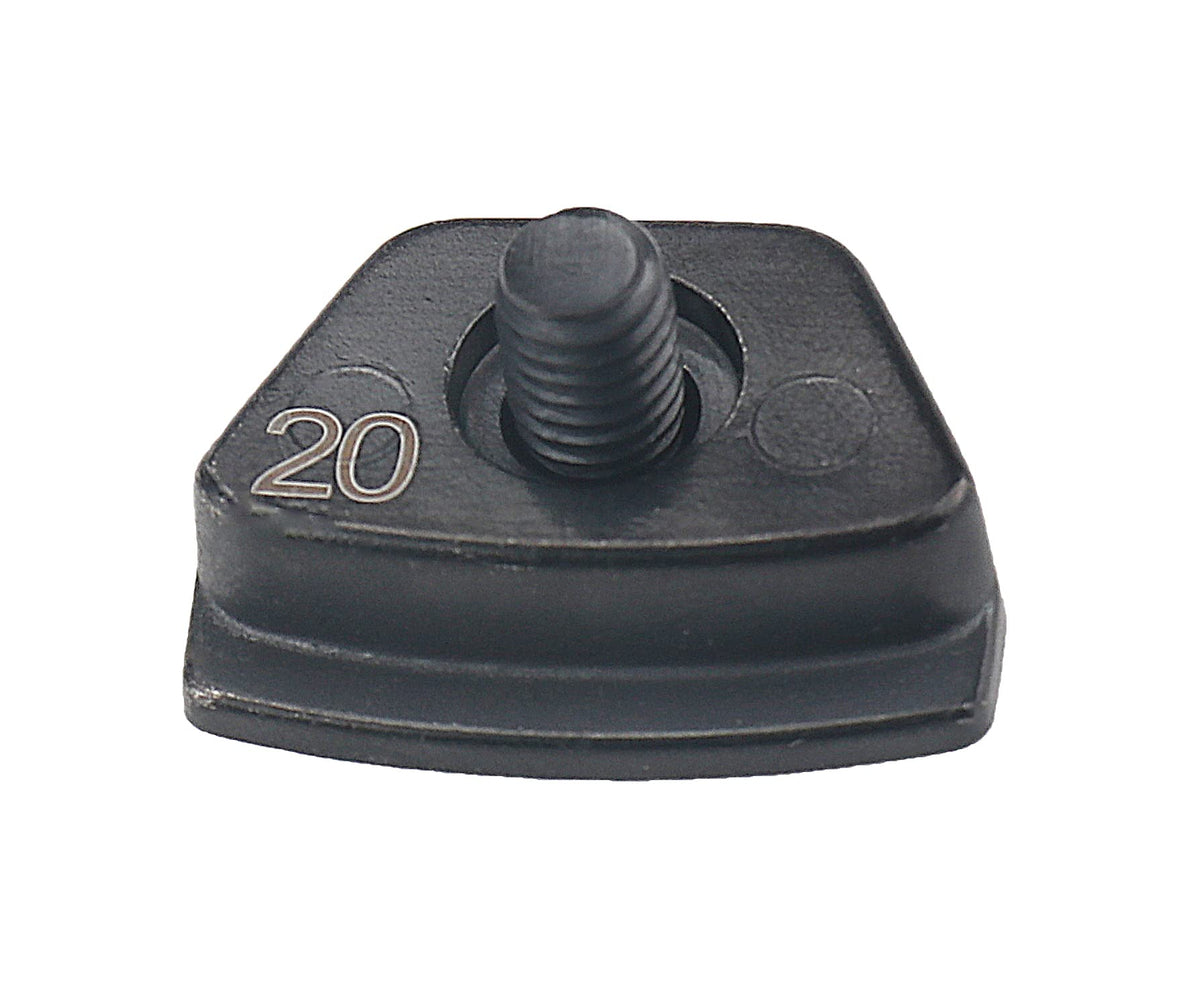Close-up of XFDACOV 20g marking for precise identification.